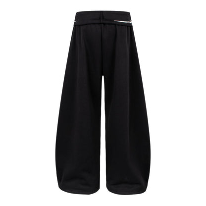 Art Graphic Strap Wide Leg Sweatpants WN27793