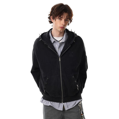 Studs Zipper Hodie WN28033