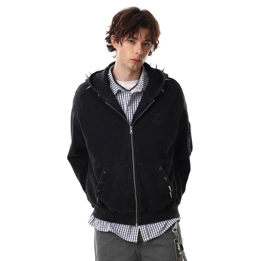 Studs Zipper Hodie WN28033