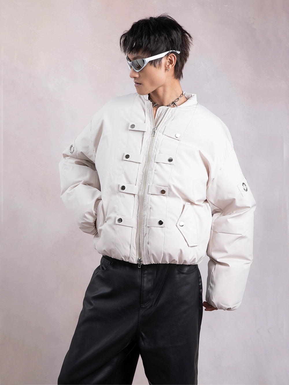 Metal Buckle Thick Puffer Jacket WN9297