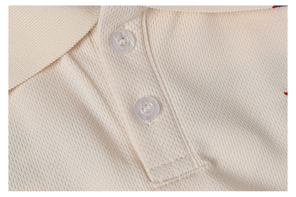 Sporty Polo Collar Short Sleeve T-Shirt WN26487