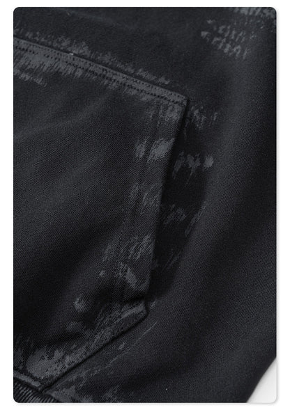 Brushing Paint Stripe Hoodie WN7899