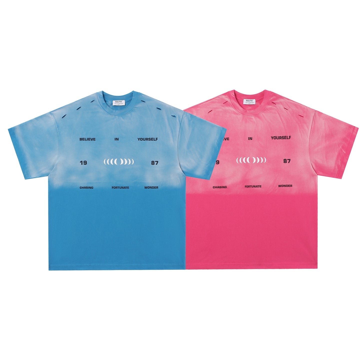 Fade Washed Cutout Oversize Short Sleeve T-Shirt WN25957