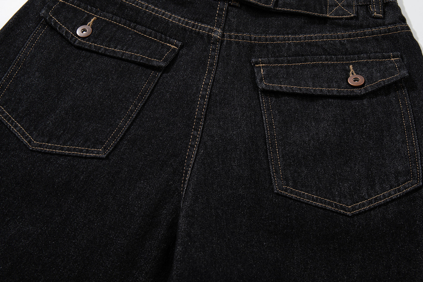 Wide Cargo Denim Half Jeans WN25807