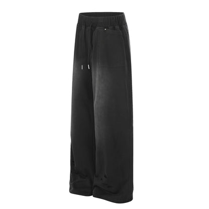 Washed Damage Wide Leg Sweatpants WN23062