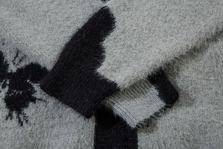 Butterfly Design Oversize Knit Cardigan WN11449