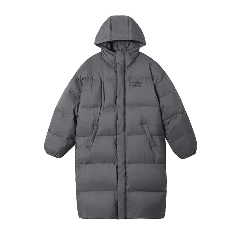 White Duck Down Mid-Length Puffer Jacket WN10151