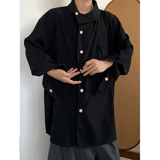 Unique Collar Long Sleeve Shirt WN19949