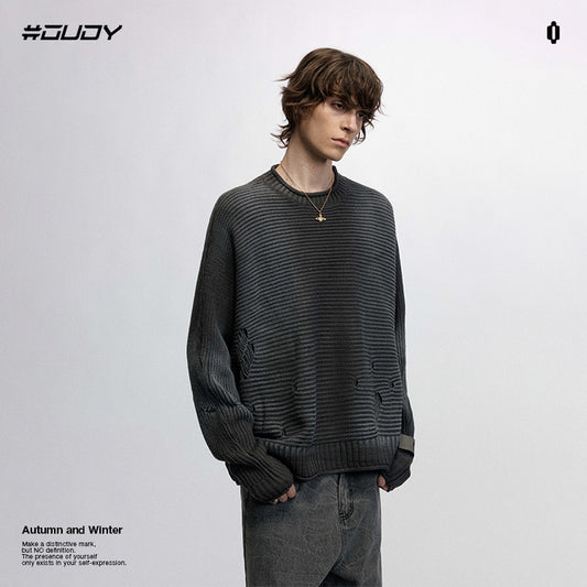 Damage Design Oversize Knit Sweater WN12438