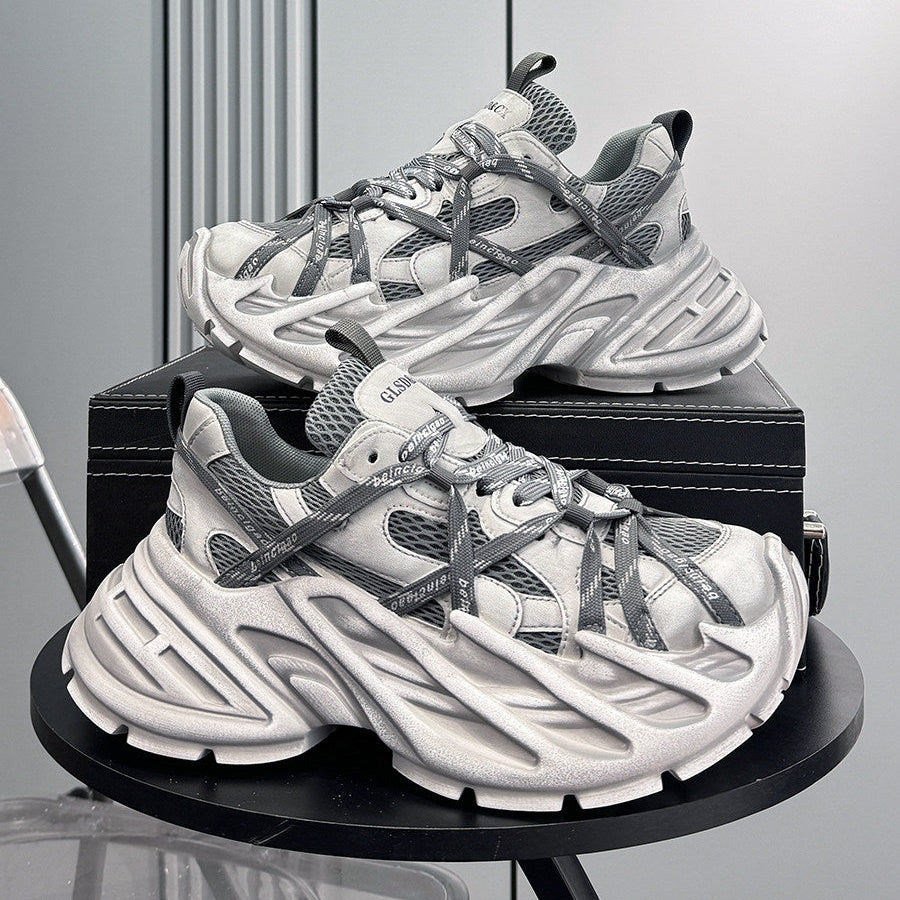 Mesh Strap Platform Chunky Sole Sneakers WN24707