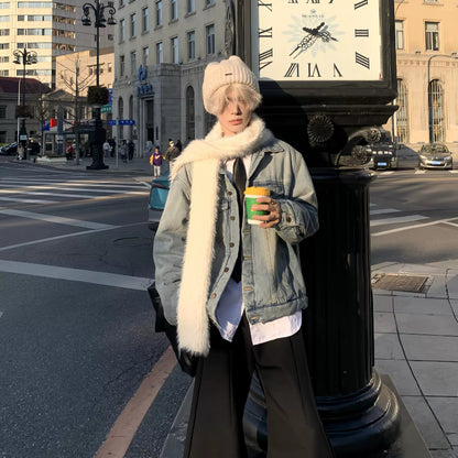 Washed Heavyweight Thick Denim Jacket WN19726