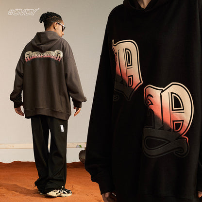 Gradient Print Heavyweight Hoodie WN12583