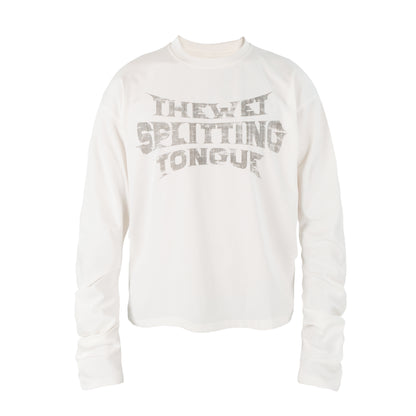 Crack Letter Long Sleeve T-Shirt WN26613