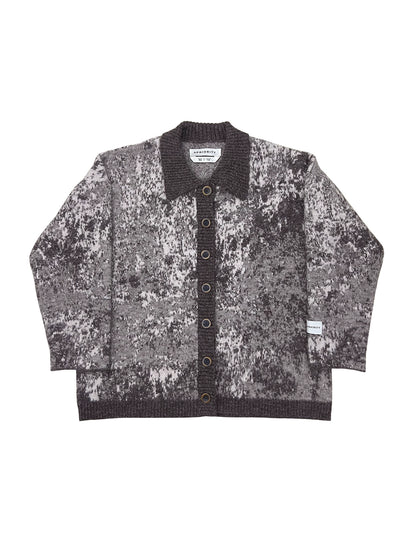 Wool Blend Jacquard Knit Cardigan WN18883