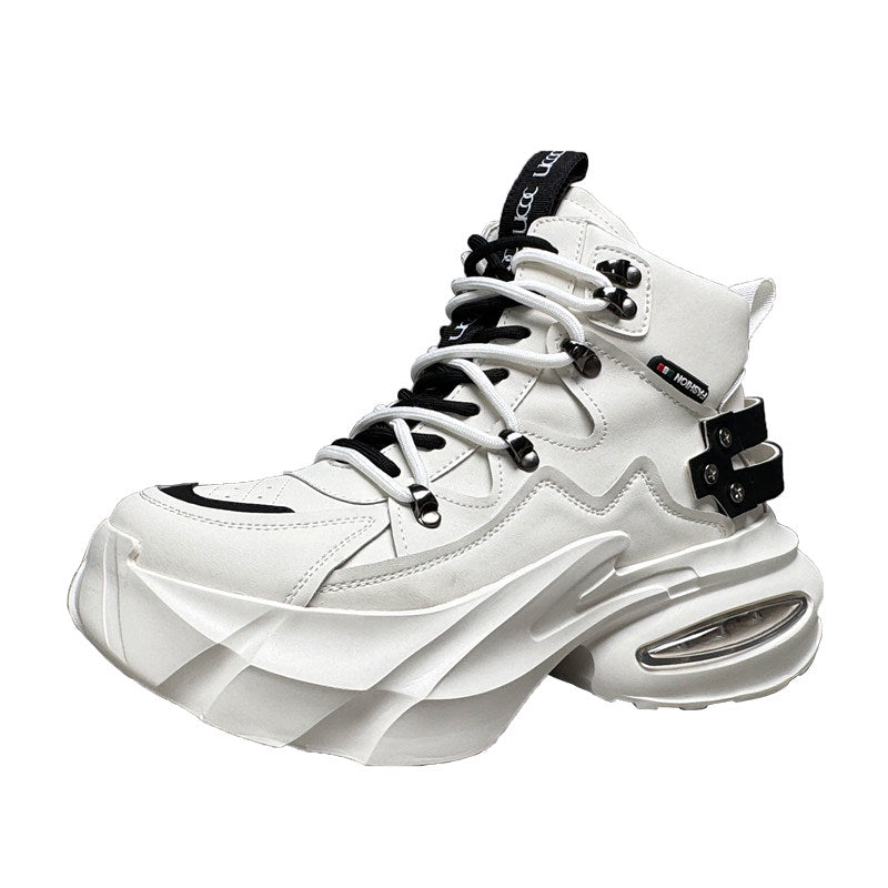 Metal Buckle Thick Sole Sneaker Boots WN24743