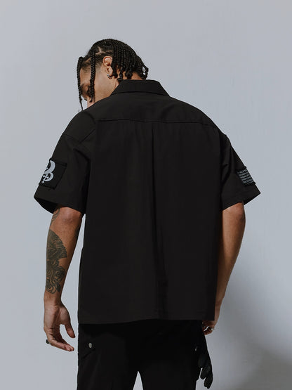 Embroidery Logo Design Short Sleeve Shirt WN17478