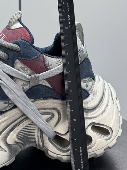 Damage Panel Chunky Sole Sneakers WN24592