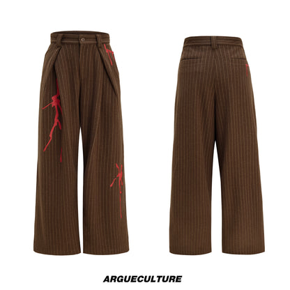 Stripe Wool Tailored Jacket & Stripe Trousers Setup WN22605