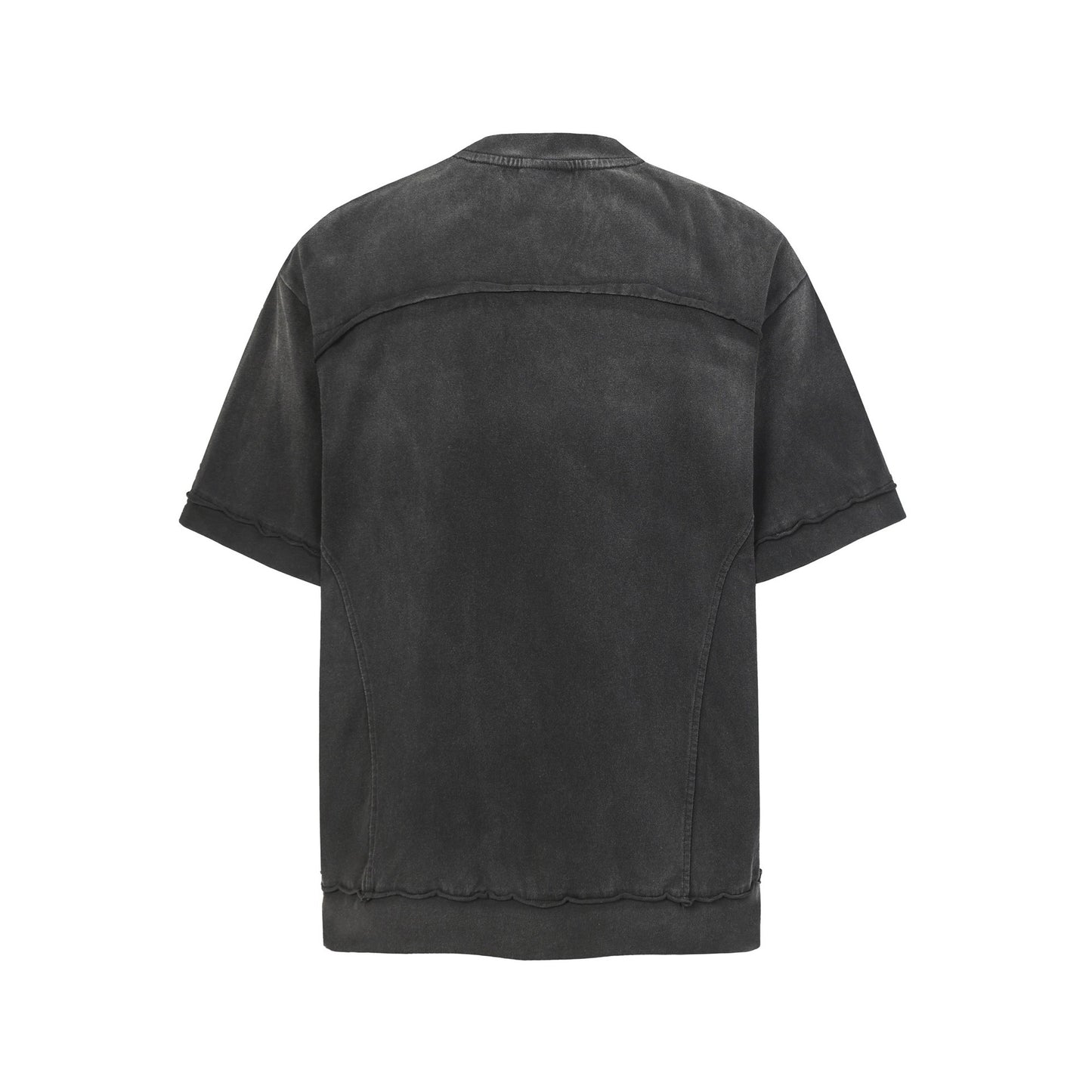 Washed Raw Hem Short Sleeve T-Shirt WN25528