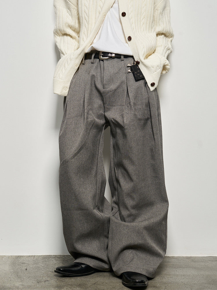 Pleated Draped Barrel Trousers WN22942