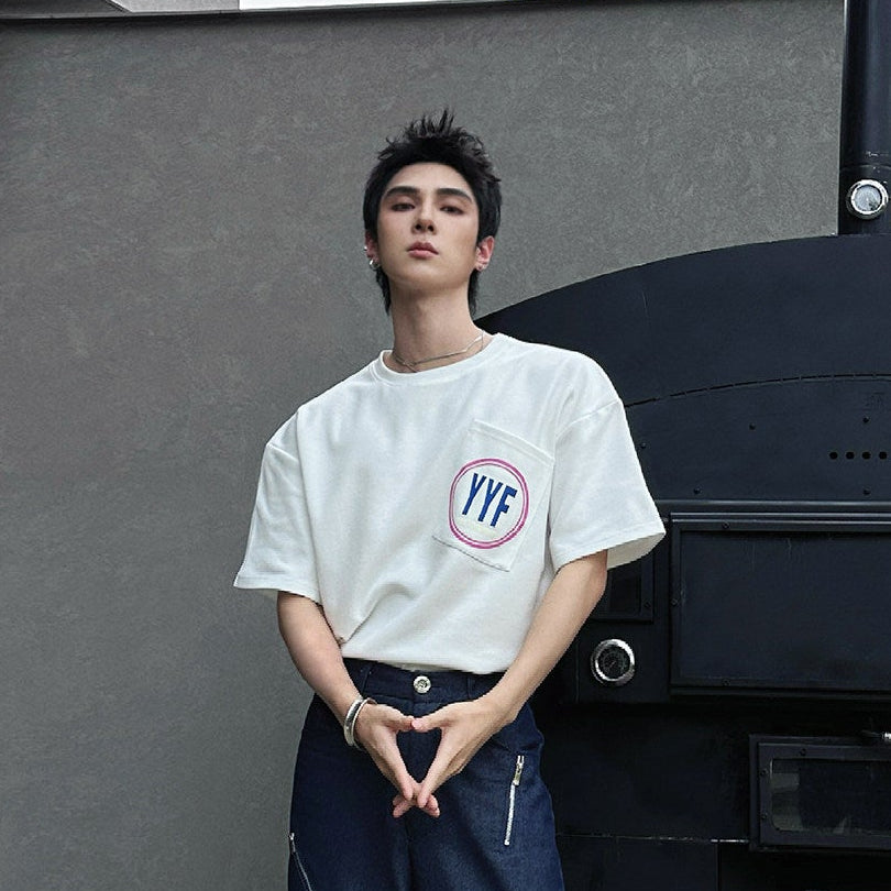 Oversize Logo Patch Short Sleeve T-Shirt WN25090