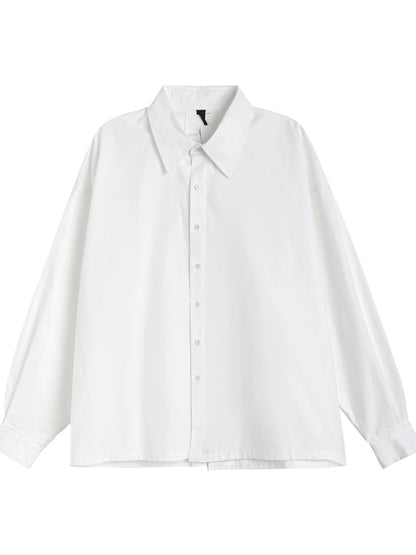 Stitch Design Oversize Long Sleeve Shirt WN13327