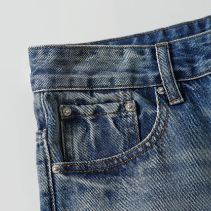 Washed Flare Denim Jeans WN26032