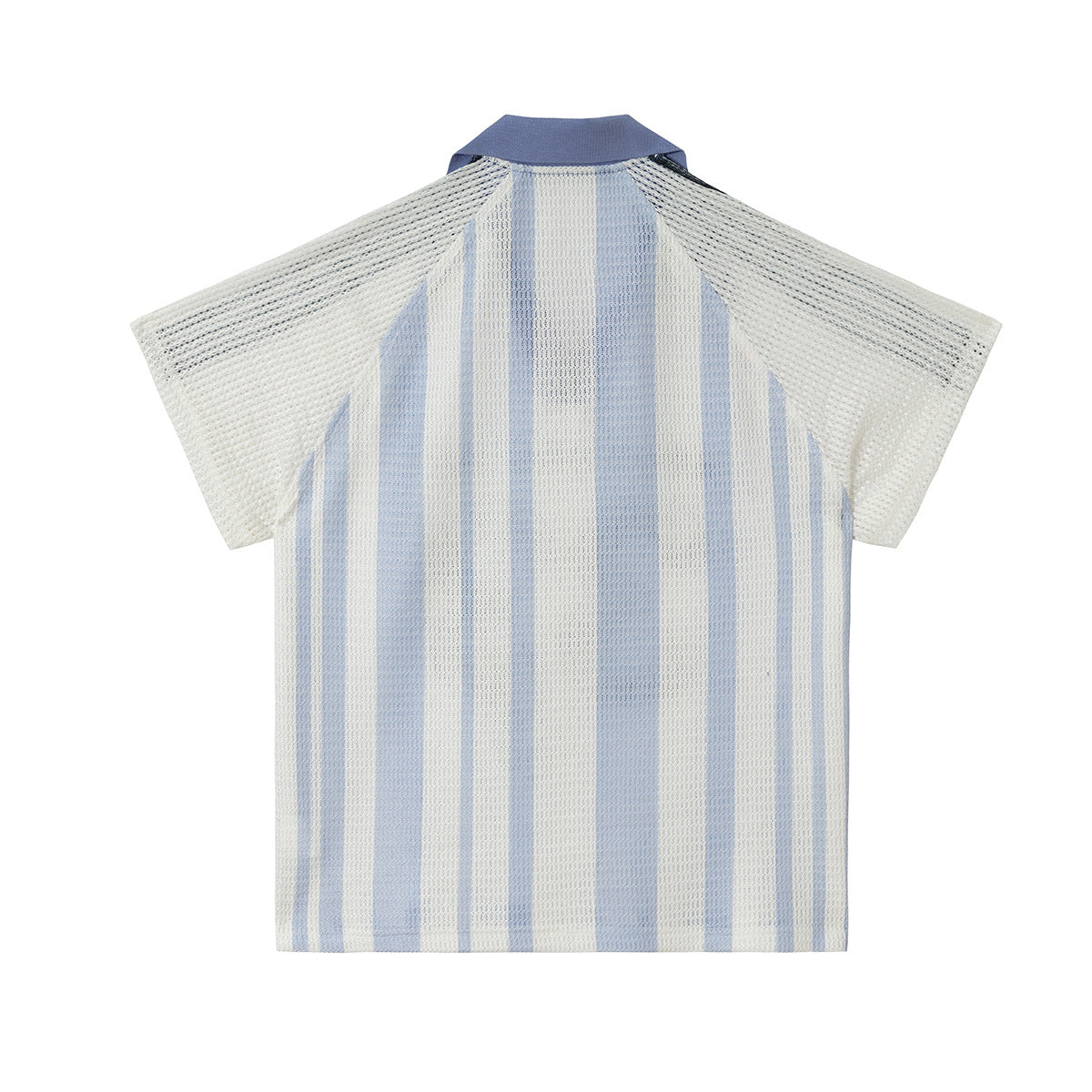 Stripe Number Print Short Sleeve Shirt WN25416