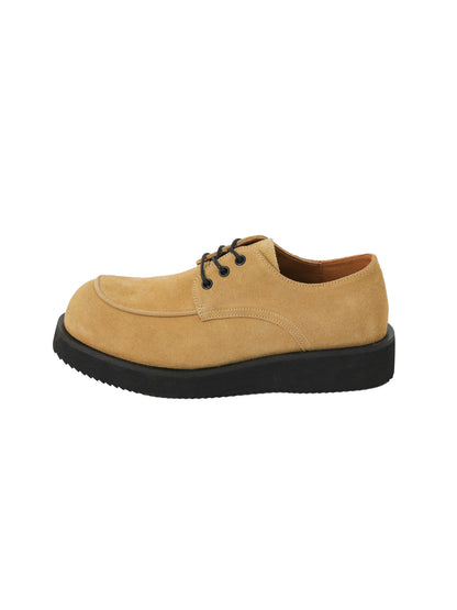 Thick Sole Lace-Up PU Leather Derby Shoes WN21266