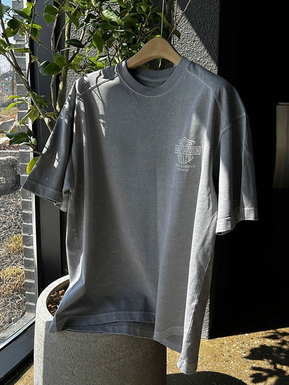 Letter Print Oversize Short Sleeve T-Shirt WN20305