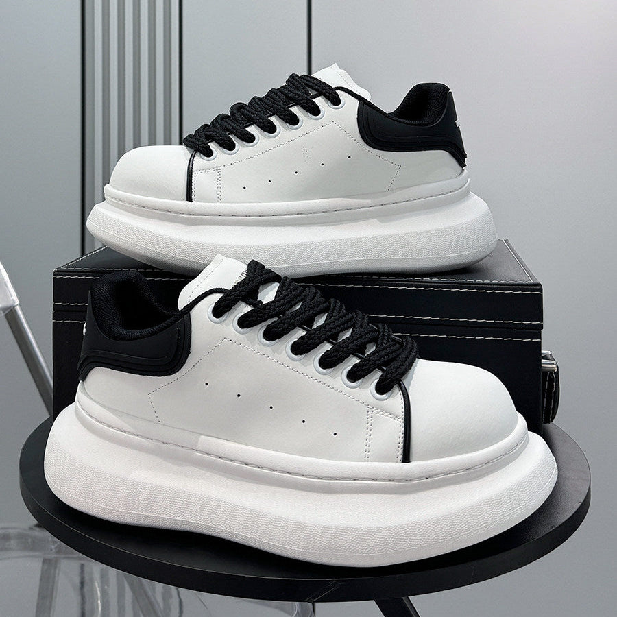 Round-Toe Platform Lace-Up Sneakers WN24805
