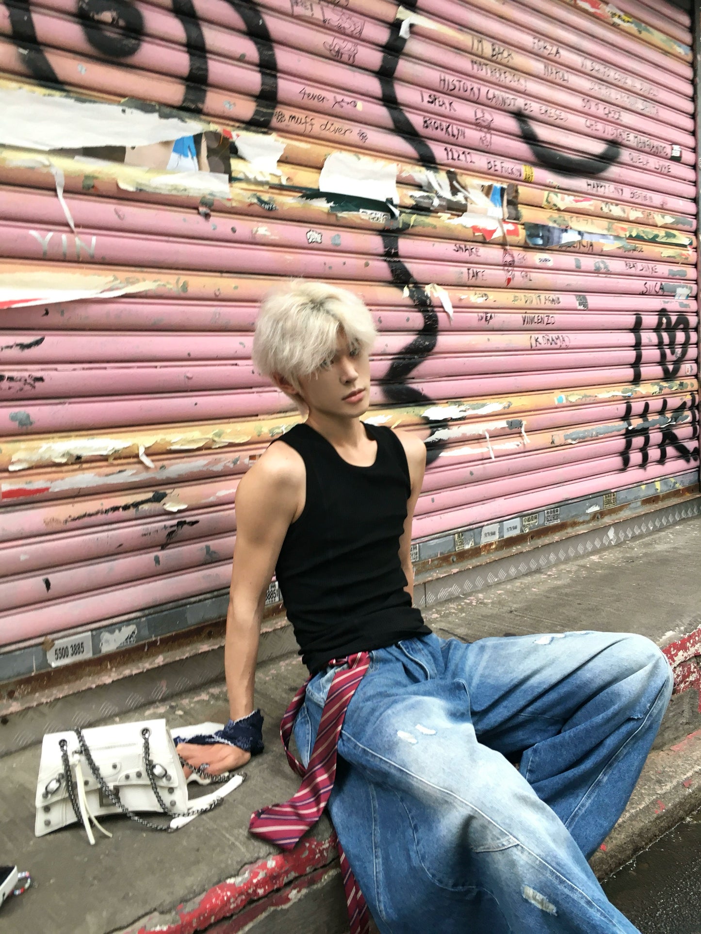 Stretch Plain Knit Vest WN19912