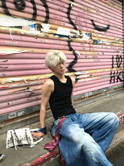 Stretch Plain Knit Vest WN19912