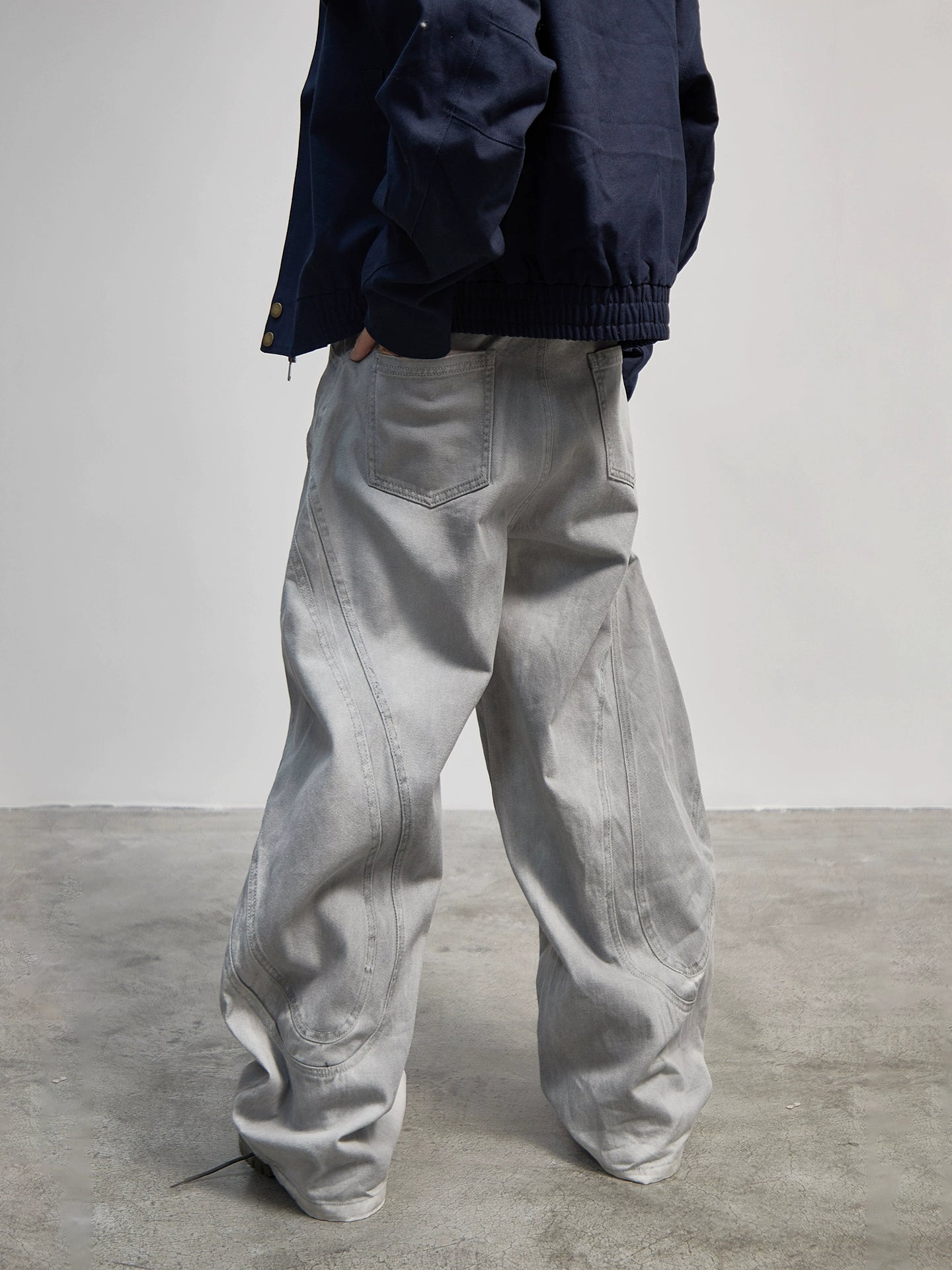 3D Cut Deconstruction Cargo Pants WN21190
