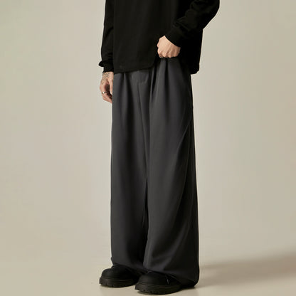 Wide Leg Straight Long Trousers WN8968