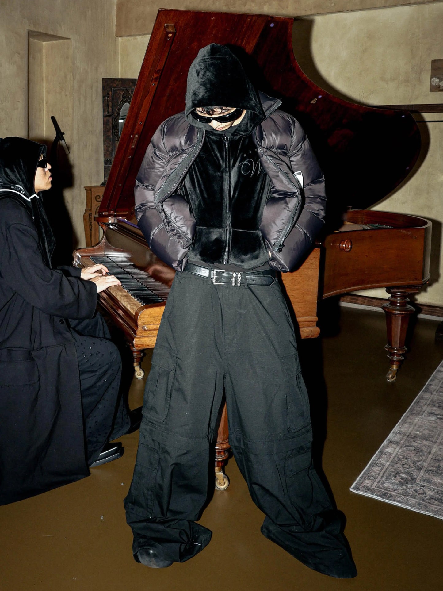 Back Pocket Wide Leg Cargo Pants WN17214