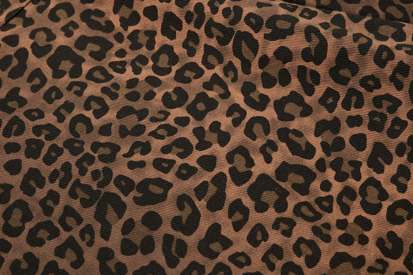 Leopard Heart Patch Short Sleeve Shirt WN25556