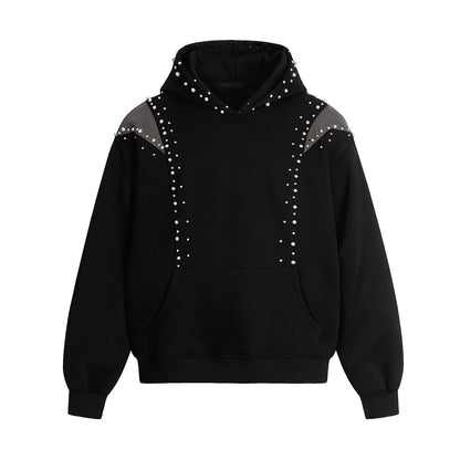 Pearl Beads Deconstruction Design Hoodie WN21032