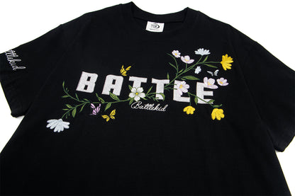 Floral Intricate Embroidery Short Sleeve T-Shirt WN26820