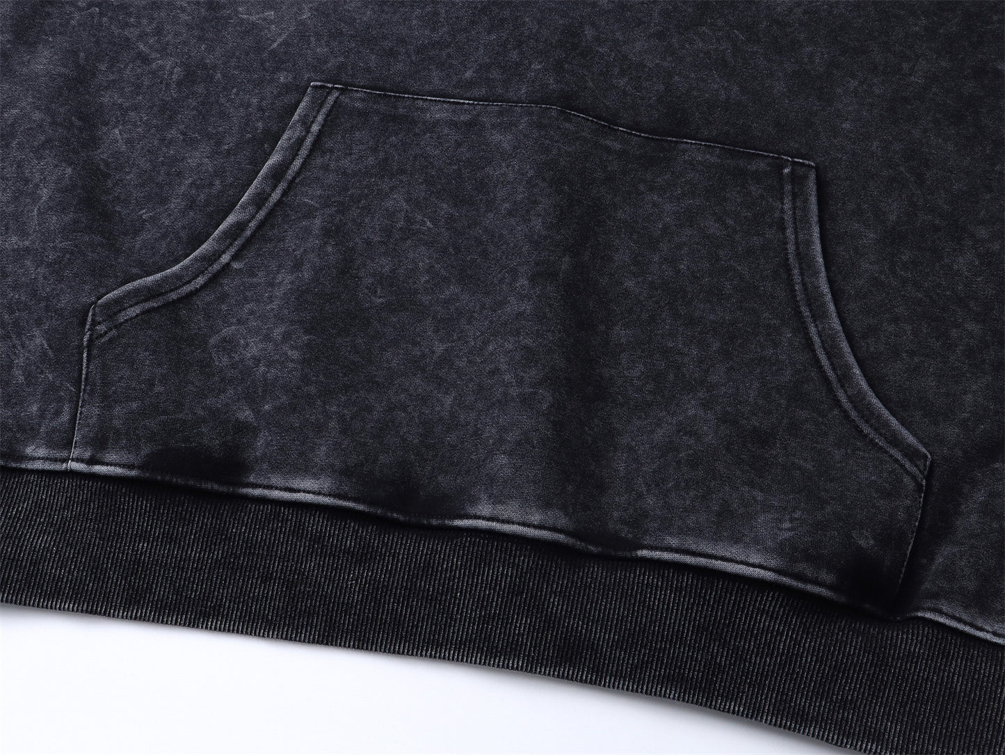 Washed Silhouette Print Oversize Hoodie WN11534