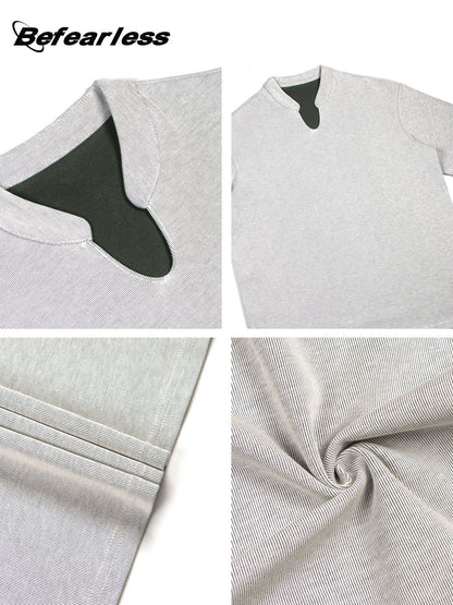 Notch Neck Short Sleeve T-Shirt WN26255