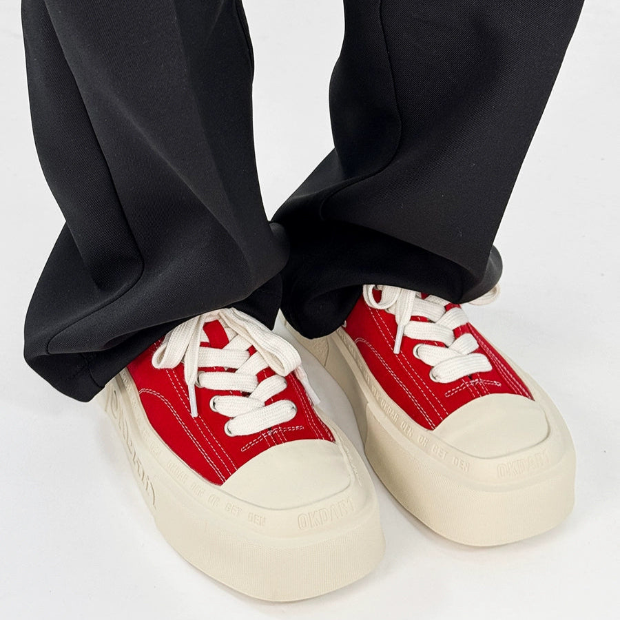 Color Block Design Canvas Sneakers WN19125