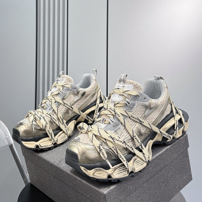 Chunky Platform Strappy Lace-Up Sneakers WN24854