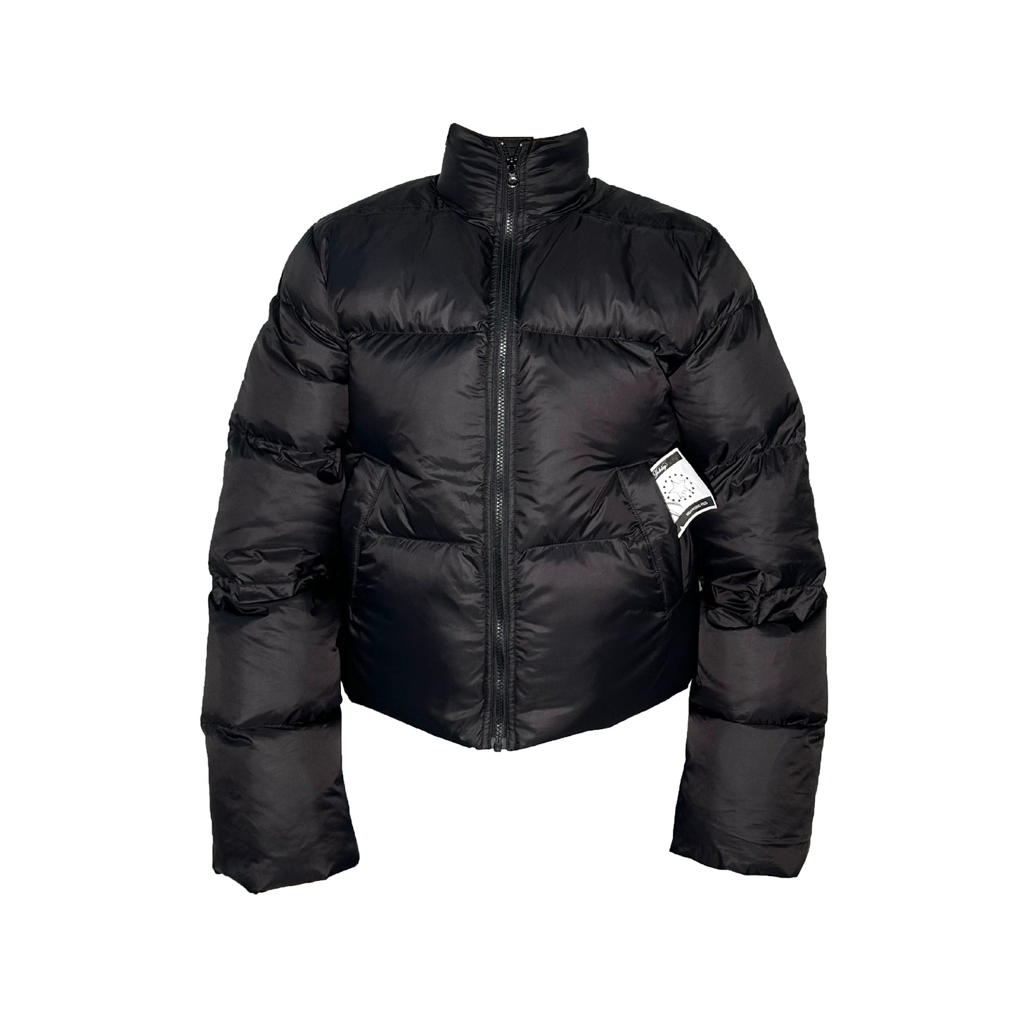 Standing-Neck Short White Duck Down Jacket WN17235