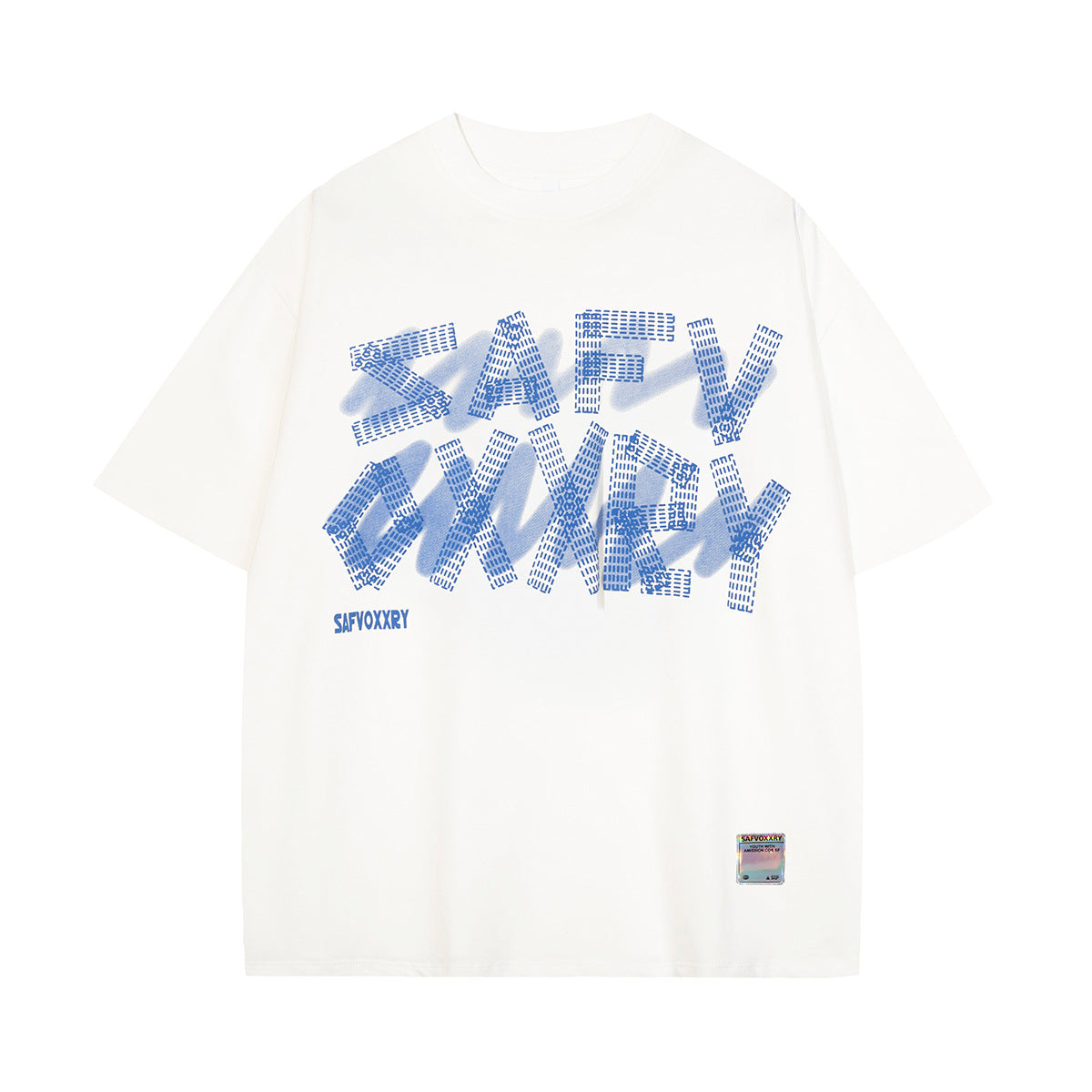 Foam Letter Print Short Sleeve T-Shirt WN25791