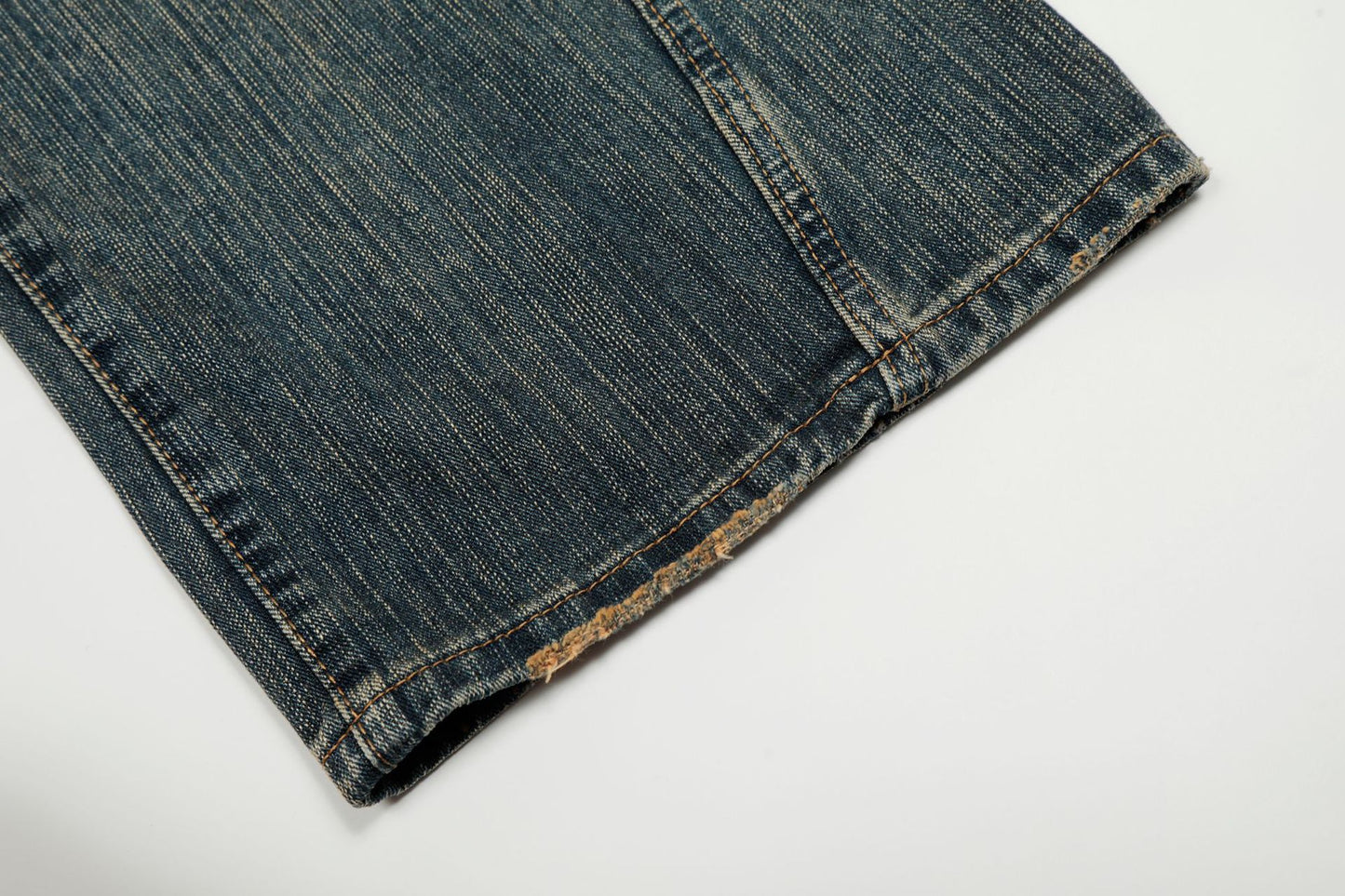Fade Washed Straight Denim Jeans WN25940