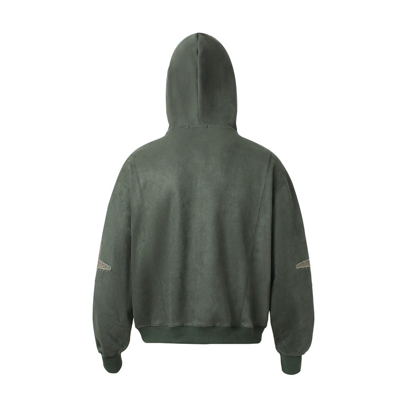 Double Zipper Sueded Hooded Short Jacket WN11232 – WONDER NOAH