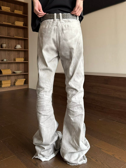 Structural Damage Gradient Flare Denim Jeans WN23185