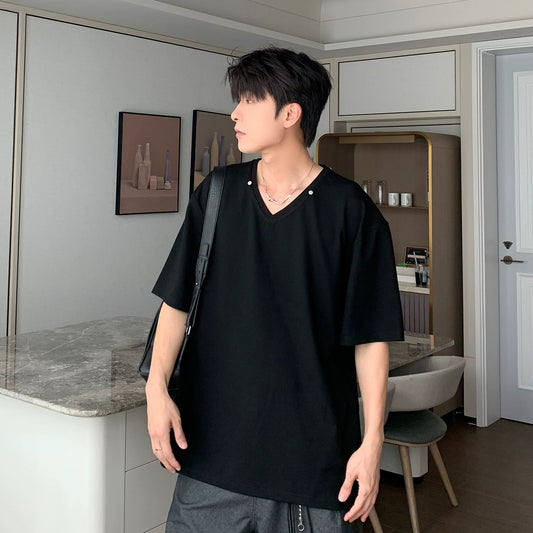 Detachable Collar Short Sleeve Polo Shirt WN20425