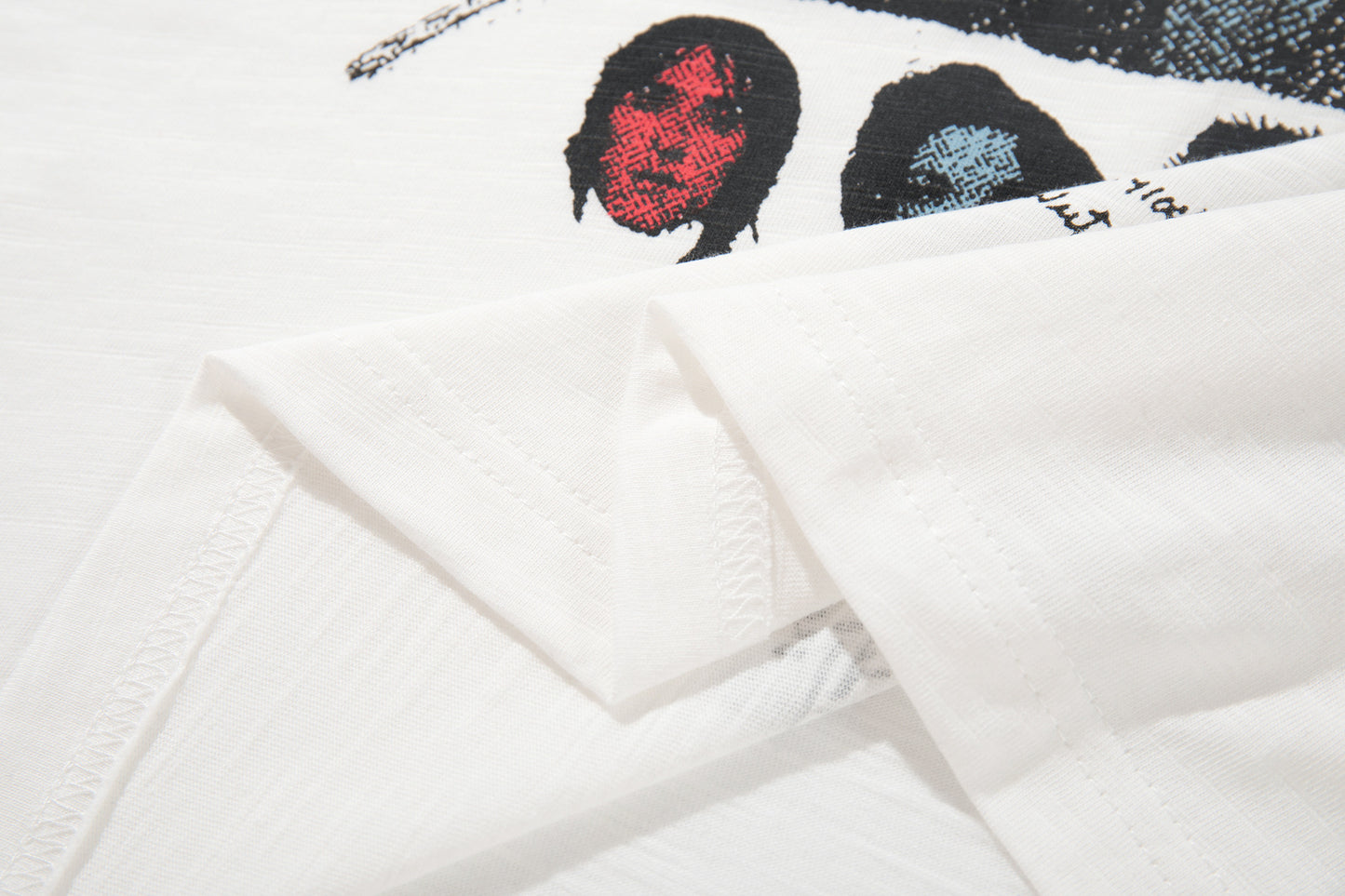 Breathable Slub Cotton Graphic Print Short Sleeve T-Shirt WN25889
